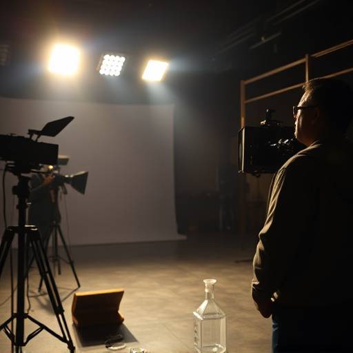 Escena de una serie dramática grabada en nuestro estudio principal.